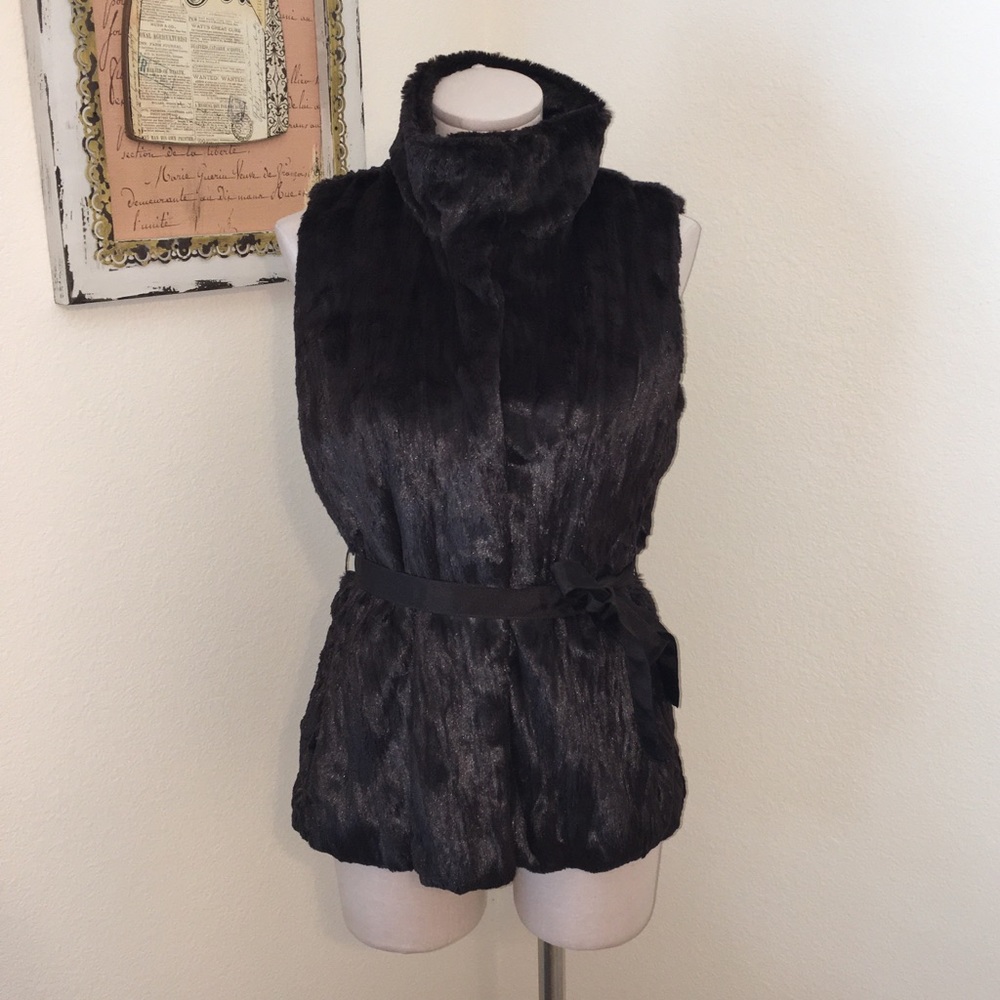 Banana Republic Faux Fur Vest